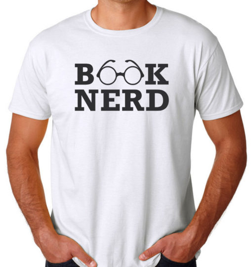 Book Nerd Men's T-shirts S, M, L, XL, 2XL, 3XL