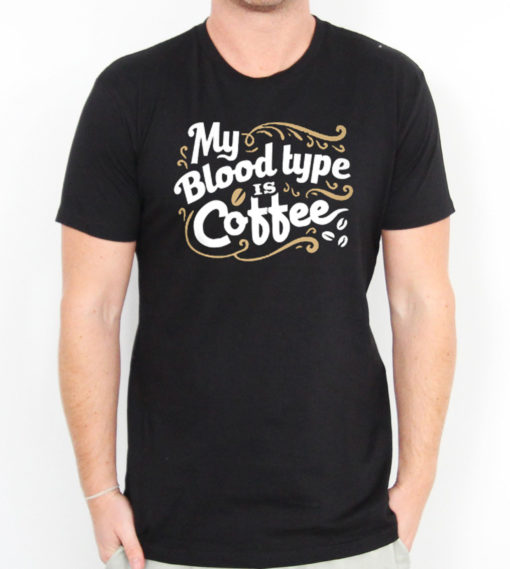 Coffee Blood Type Men's T-shirts