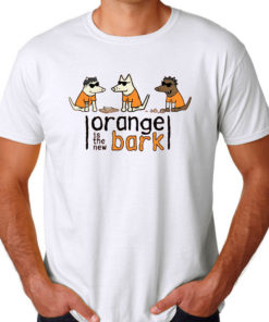 Orange Is The New Bark Men's T-shirts
