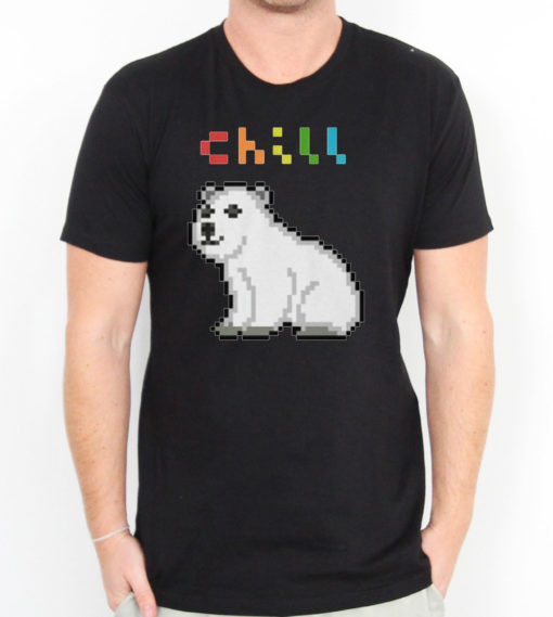 Chill Polar Bear Men's T-shirts S, M, L, XL, 2XL, 3XL