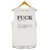 Fuck Faak Verb Definition Mens Womens Adult Tanktops