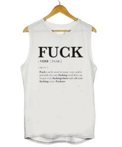 Fuck Faak Verb Definition Mens Womens Adult Tanktops