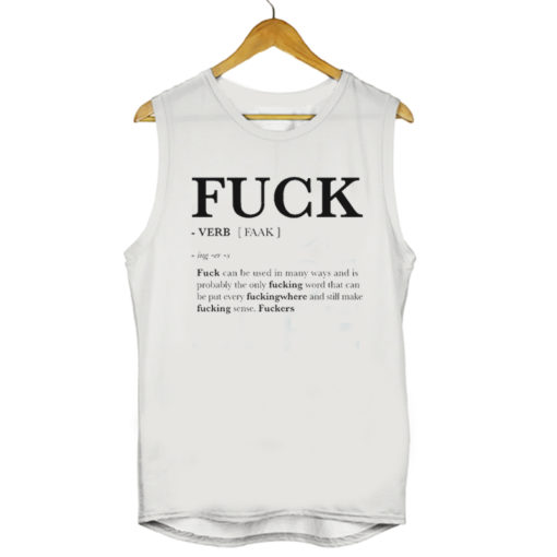 Fuck Faak Verb Definition Mens Womens Adult Tanktops