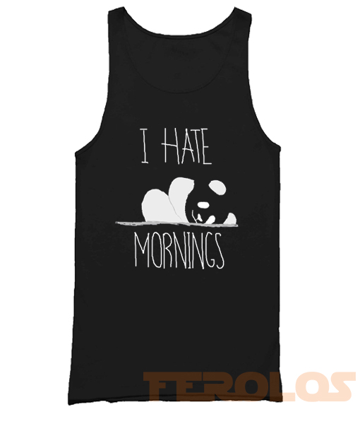 I Hate Morning Mens Womens Adult Tank Tops