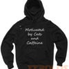 Motivated by Cats and Caffeine Quote Unisex Adult Hoodies