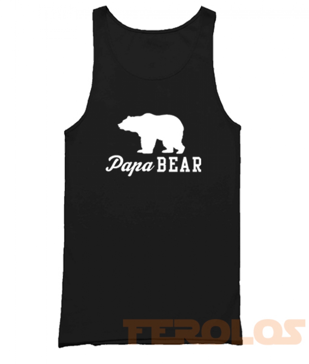 Papa Bear Mens Womens Adult Tank Tops