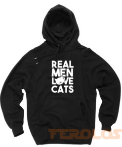 Real Men Love Cat Unisex Adult Hoodies Pull Over