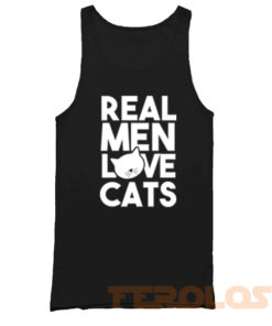 Real Men Love Cat Mens Womens Adult Tank Tops