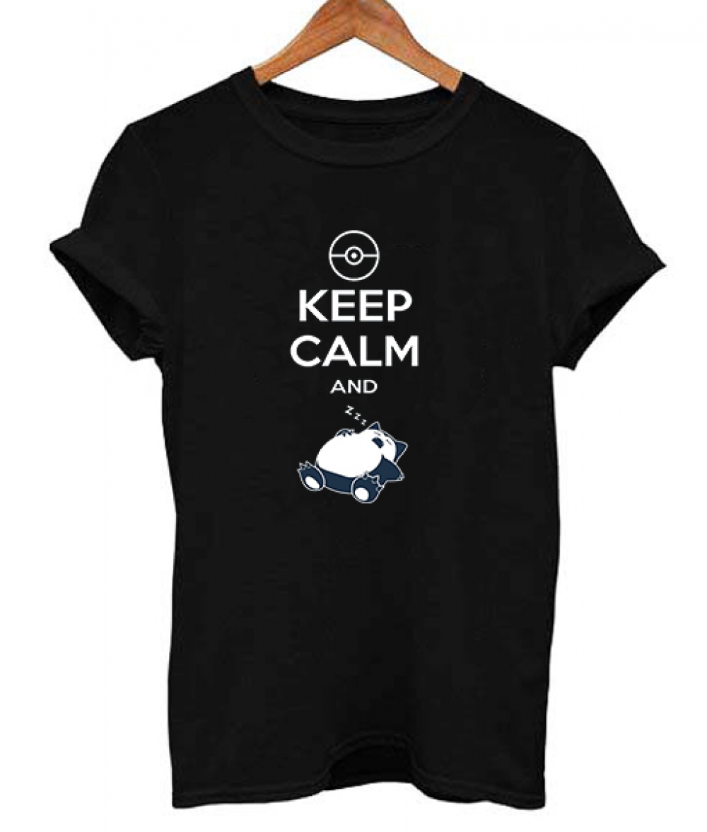 Snorlax Pokemon Keep Calm and Sleep T Shirt