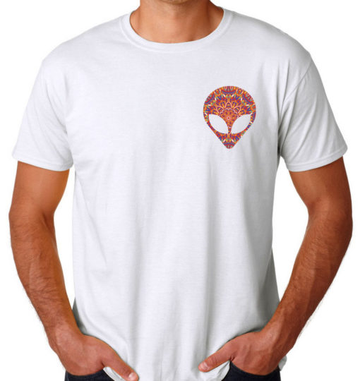 alien face mandala Mens Womens Adult T-shirts