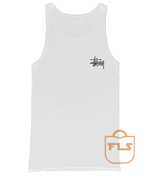 Stussy Signature Pocket Men's Women's Tank Tops- FEROLOS.COM