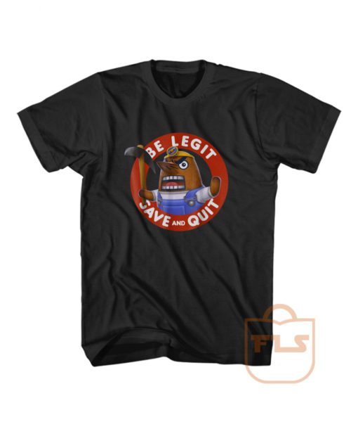 Nintendo Animal Crossing Resetti Save and Quit T Shirt