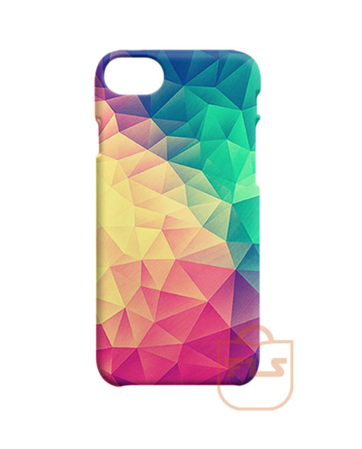 Abstract Polygon Multi Color Cubism Low Poly Triangle iPhone Cases