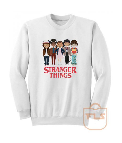 Angry Cartoon Face Stranger Things Sweatshirt