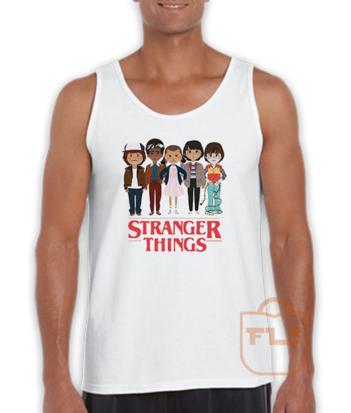 Angry Cartoon Face Stranger Things Tank Top