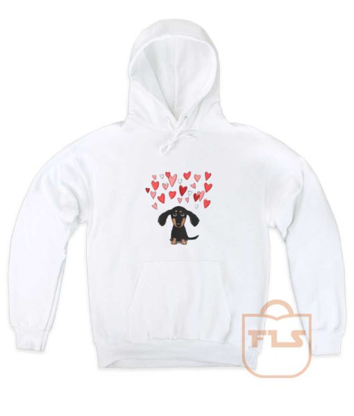 Cute Dachshund Puppy Love Pullover Hoodie