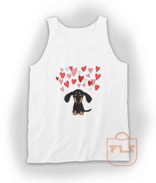 Cute Dachshund Puppy Love Tank Top