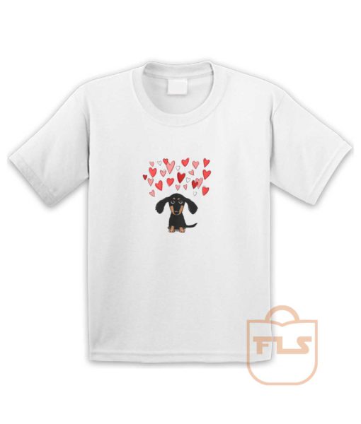 Cute Dachshund Puppy Love Youth T Shirt