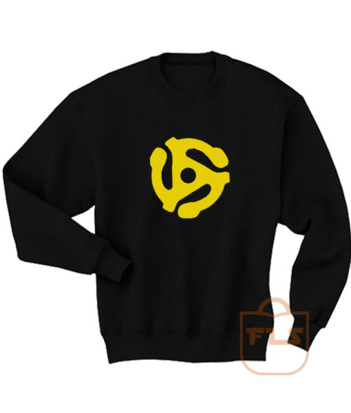 DJ 45 RPM ADAPTER Spider Record Sweatshirt Men Women