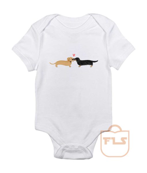 Dachshunds Dog Love Baby Onesie