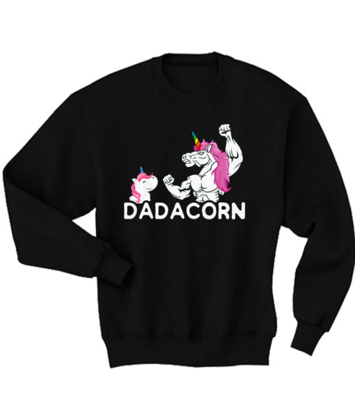 Dadacorn Unicorn Dad Gift Sweatshirt