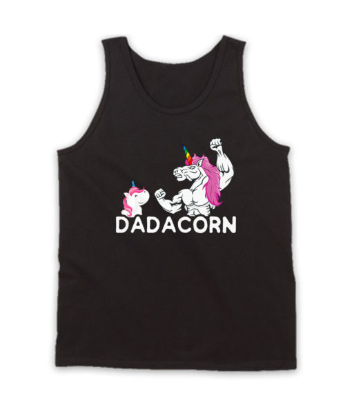 Dadacorn Unicorn Dad Gift Tank Top