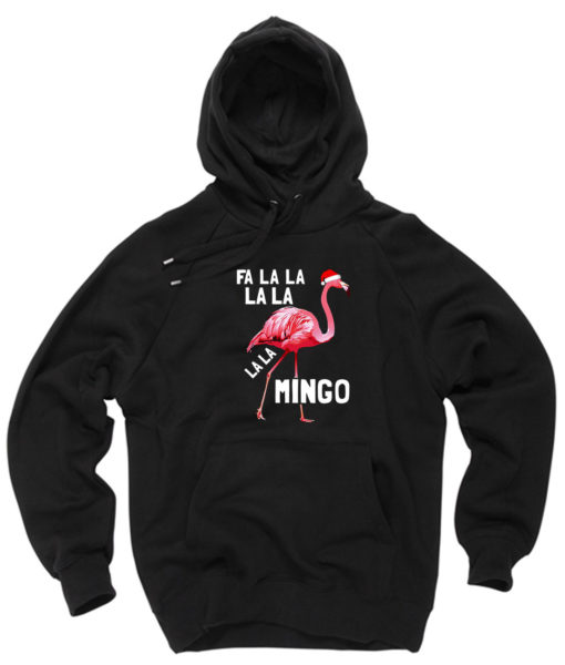 Fa La La Mingo Flamingo Christmas Pullover Hoodie