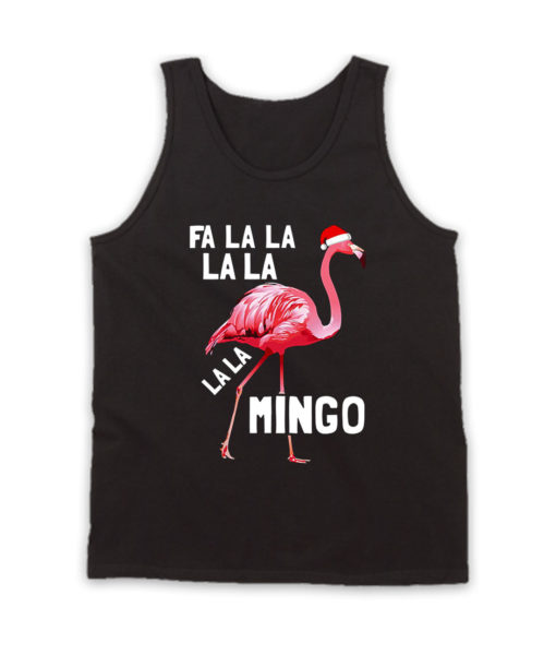 Fa La La Mingo Flamingo Christmas Tank Top