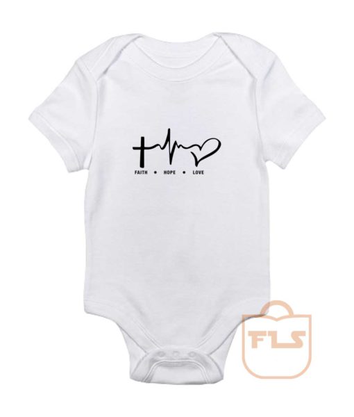 Faith Hope Love Baby Onesie