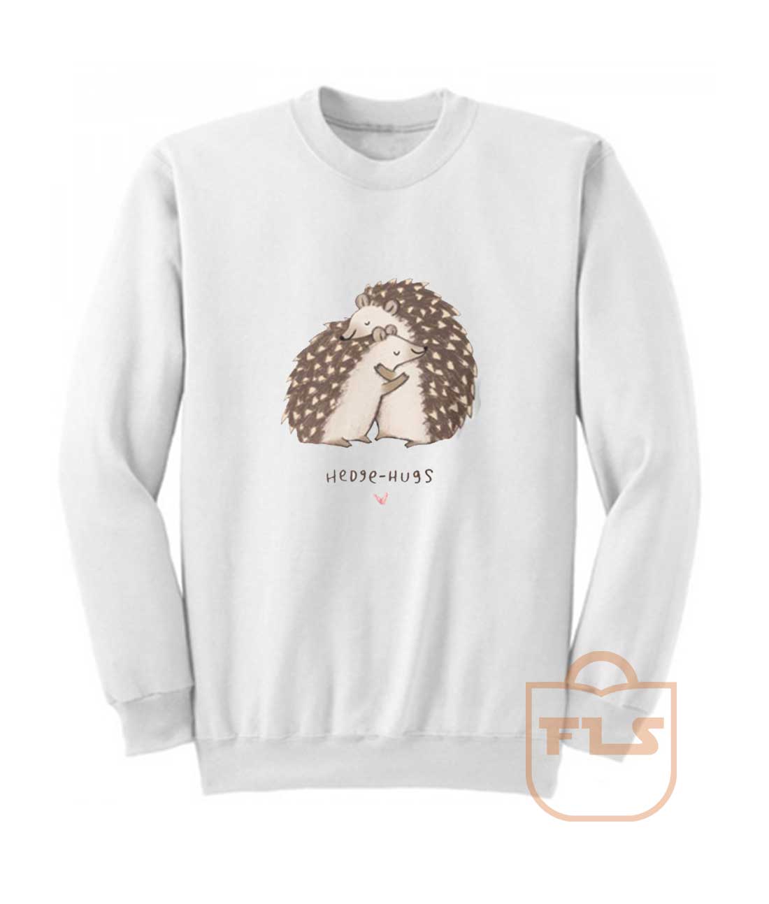 Hedge Hugs Valentine Gift Sweatshirt - Ferolos.com - Cheap Crewneck