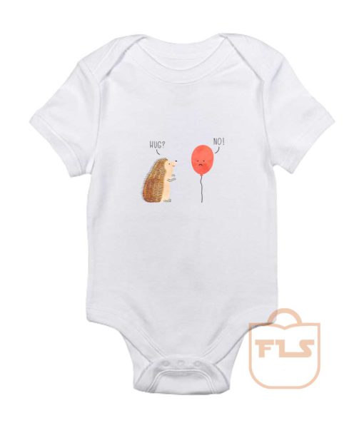 Impossible Love Hedgehog Ballon Baby Onesie