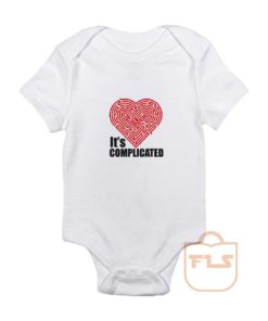 Its Complicated Heart Baby Onesie