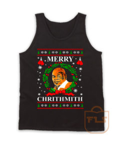 Mike Tyson Merry Chrithmith Ugly Christmas Tank Top