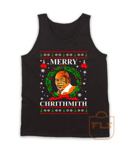 Mike Tyson Merry Chrithmith Ugly Christmas Tank Top