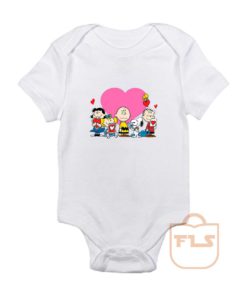 Peanuts Valentine Day Edition Baby Onesie