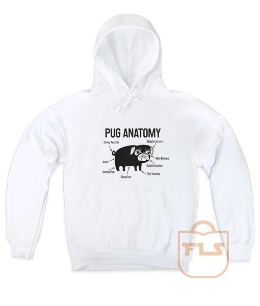 Pug Anatomy Pullover Hoodie