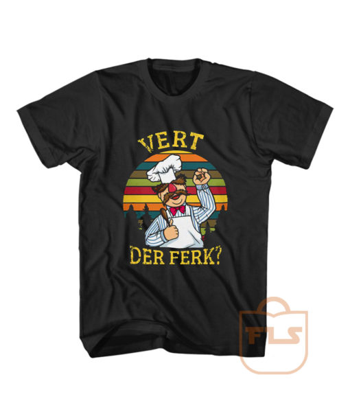 Swedish Chef Vert Der Ferk Vintage T Shirt