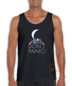 Tesla Roadster Don't Panic Tank Top