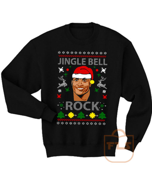 The Rock Jingle Bell Ugly Christmas Sweatshirt Men Women