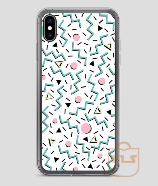 80's Funky Pattern Design iPhone Case