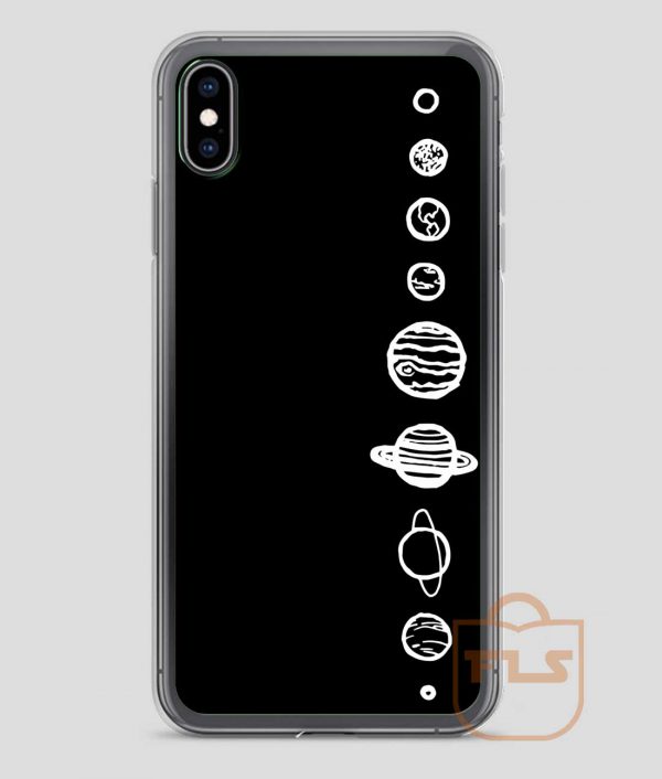 Black Planets iPhone Case