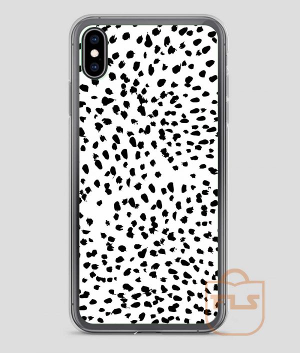 Black and White Animal Pattern iPhone Case