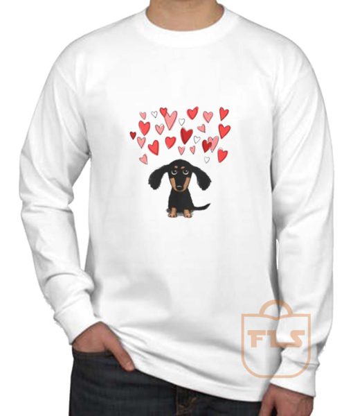 Cute Dachshund Puppy Love Long Sleeve Shirt