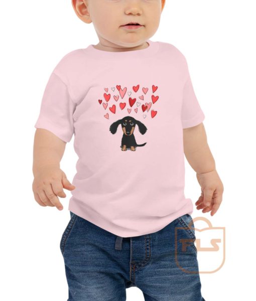 Cute Dachshund Puppy Love Toddler T Shirt