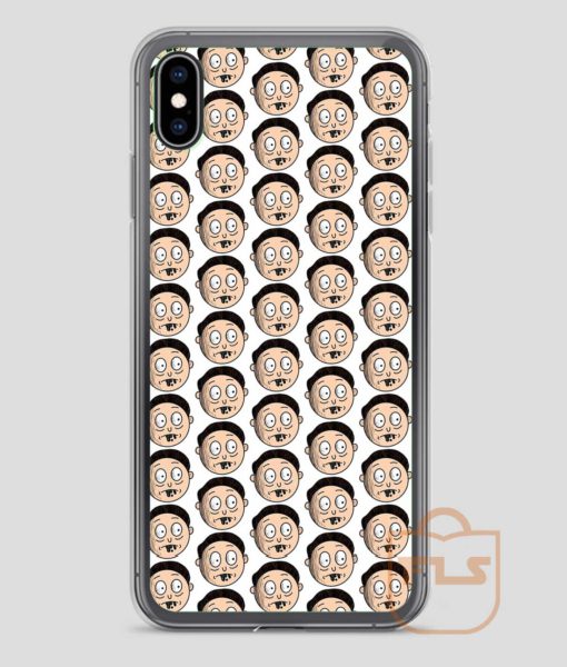 Morty-Ugly-Face-Pattern-iPhone-Case