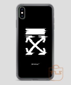 Off-White Arrows Temperature Glitch iPhone Case