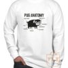 Pug Anatomy Long Sleeve Shirt