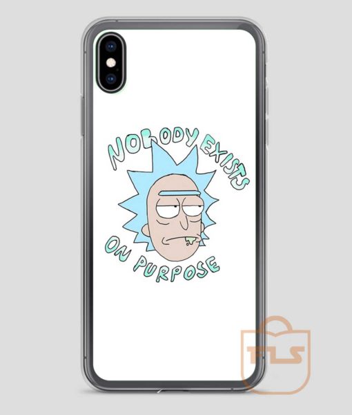 Rick-Sanchez-Nobody-Exists-On-Purpose-iPhone-Case