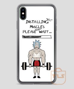 Rick-and-Morty-Installing-muscles-iPhone-Case