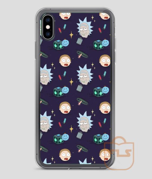 Rick-and-Morty-Pattern-iPhone-Case